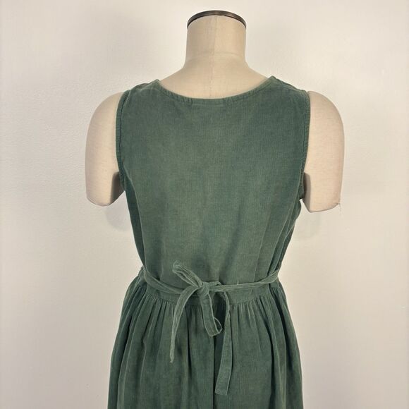 The Vermont Country Store Women’s S Corduroy Green Jumper Dress FLAWED - Picture 4 of 14